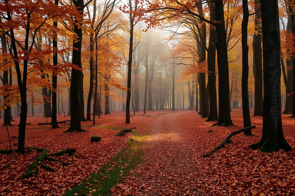 Find a colourful woodland walk near you