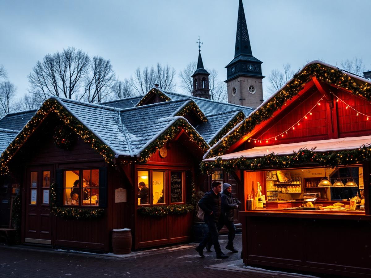 A hand-written Christmas planning list and a cup of tea on a table in early winter light