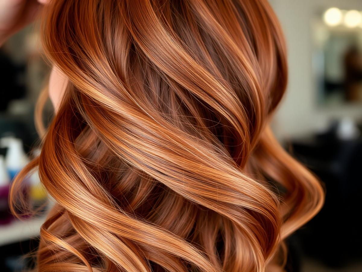 Glossy mid-length hair falling over a shoulder in natural light